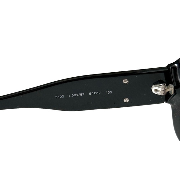 CHANEL True VINTAGE Black CC Logo 5102 Sunglasses With Dark Purple Tinted Lenses - Picture 8 of 9
